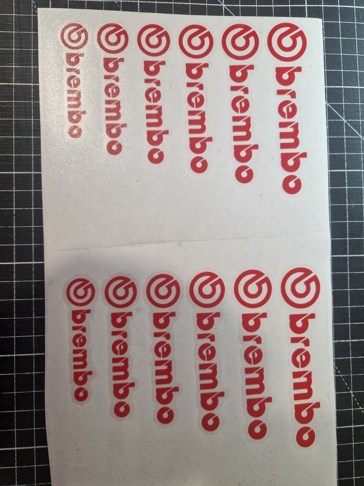 BREMBO Brake Caliper Decals Stickers