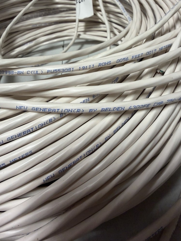 Belden 6302UE 18AWG 4-Conductor CMP Plenum Control Cable ~350 FT New