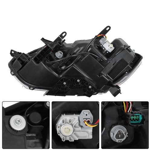 Headlights Assembly Driver and Passenger Side Headlamps Replacement for 2014