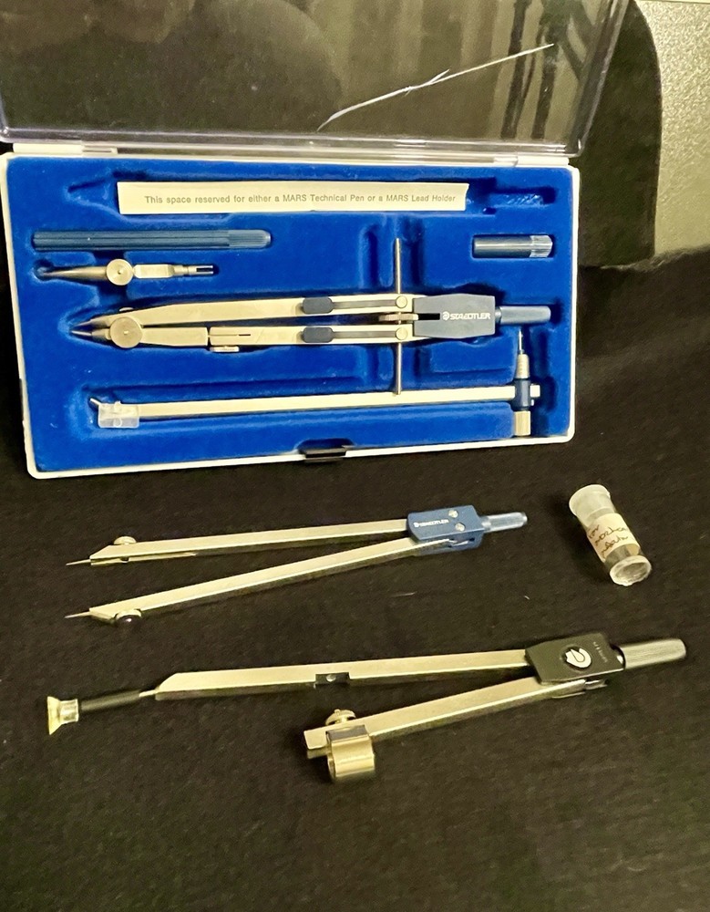 Staedtler Mars Quickbow geometry drafting compass set with extras