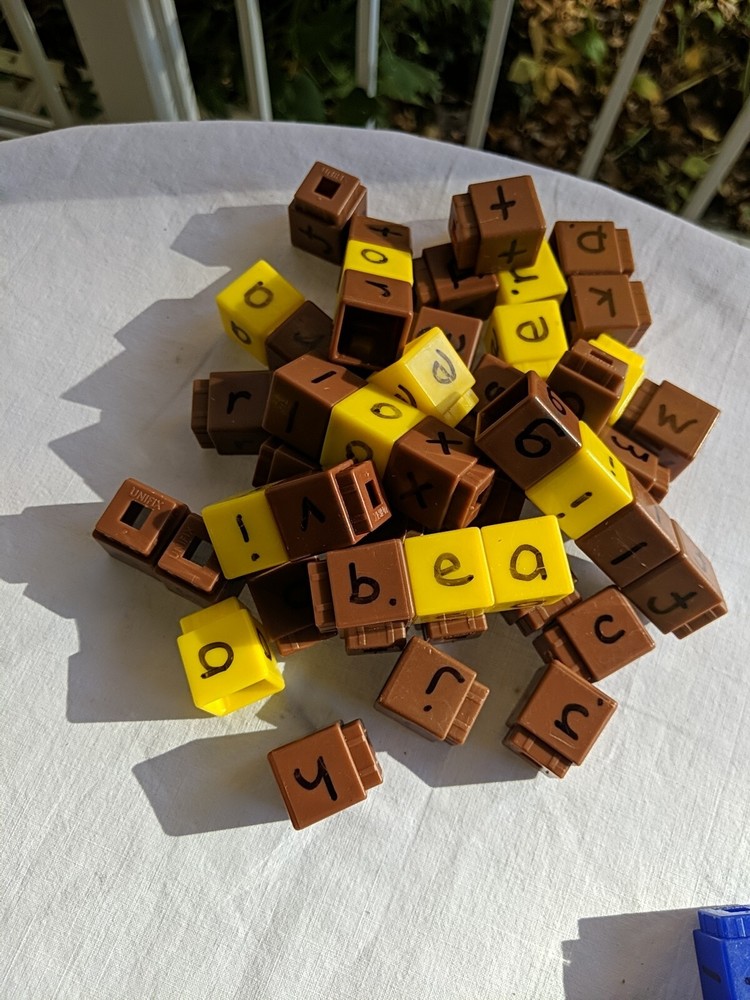 Reading Rods Alphabet Activity Blocks Multi Color Snap Manipulatives