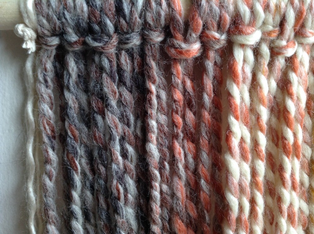boho yarn wall hanging  Home Decore  handmade .