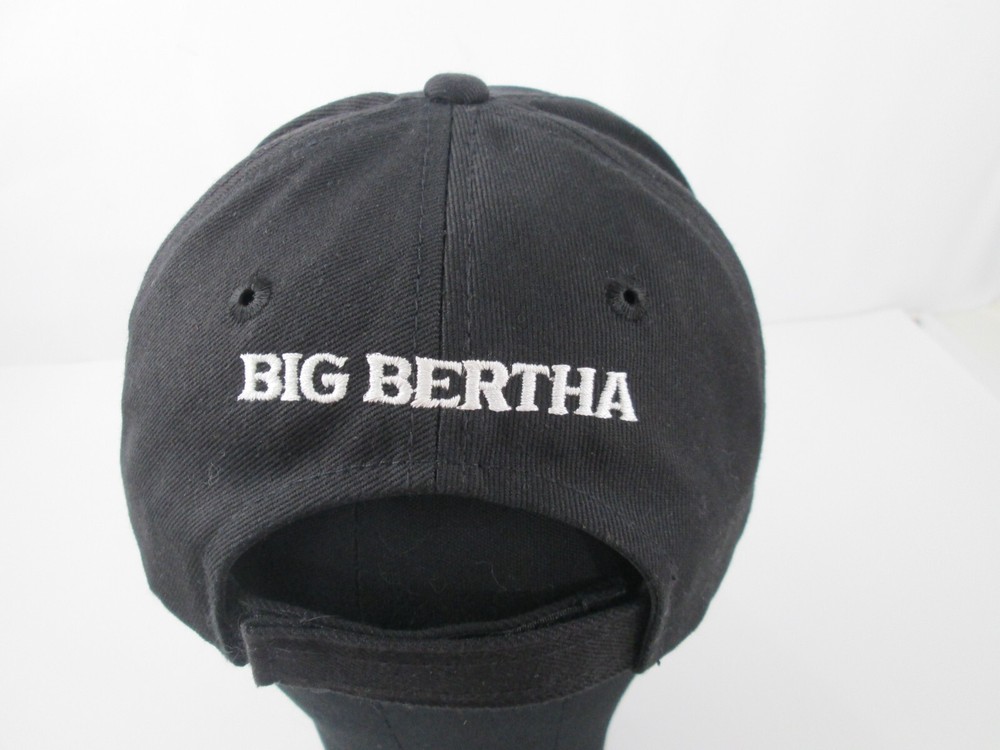 Callaway Golf Black Embroidered Logo Hat Cap Adjustable Big Bertha