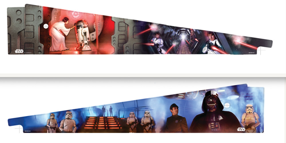 Star Wars Vader / Leia Official Stern Inside Art Blades