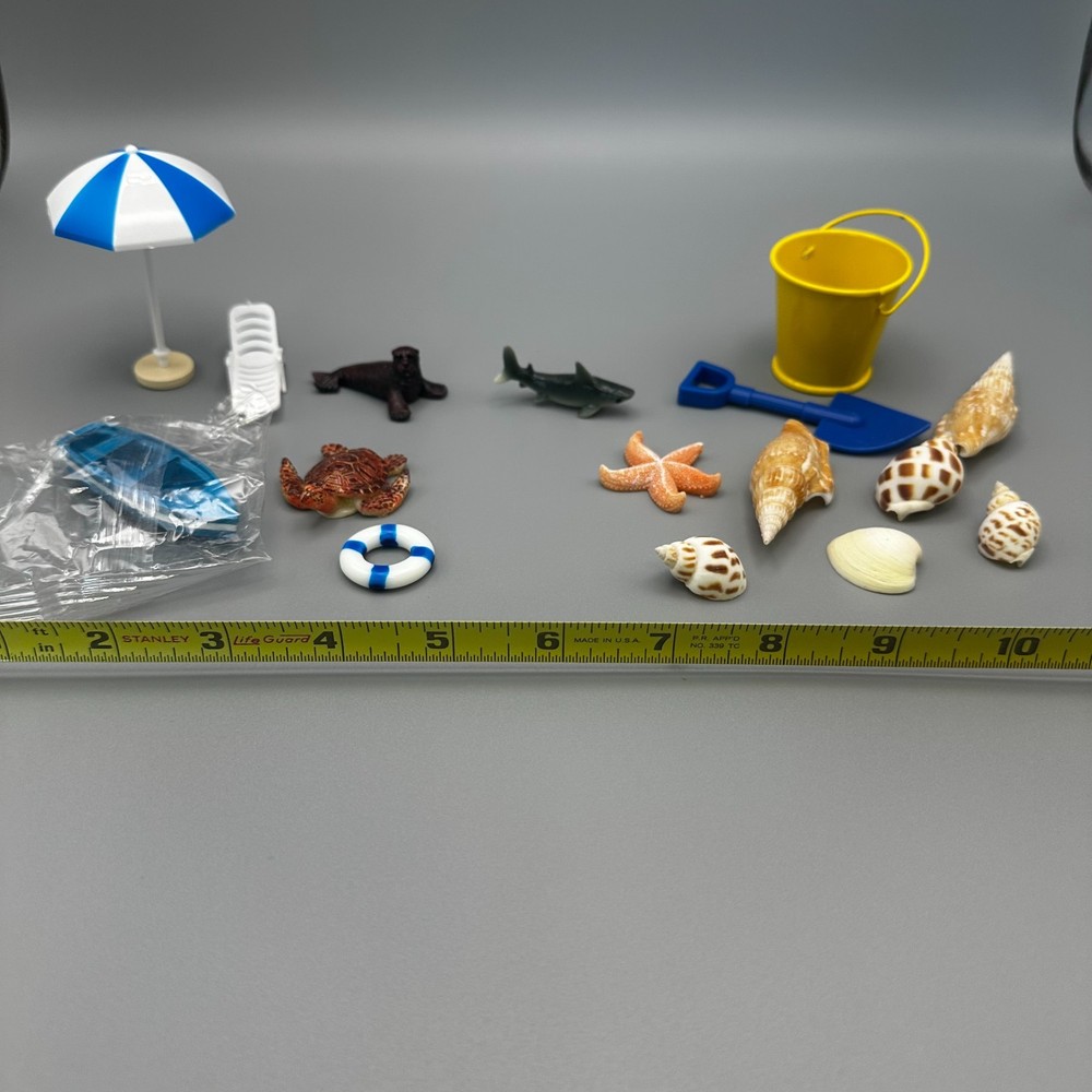 Beach Themed Miniatures (plastic)