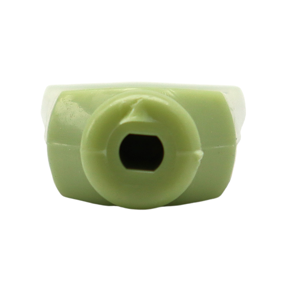 6Pcs Trapezoid Plastic Direct Insertion Type Guitar Tuning Pegs Buttons Green