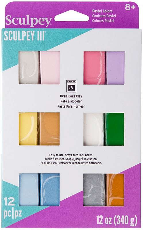 Sculpey III Polymer Clay Multipack 1oz 12/Pkg Pastels