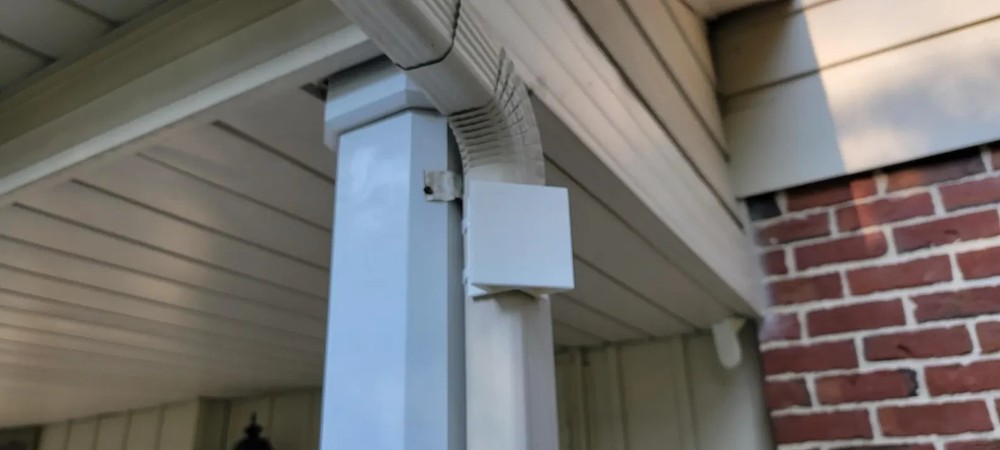 Universal Downspout Edge Mount works with Security Camera & Solar Panels