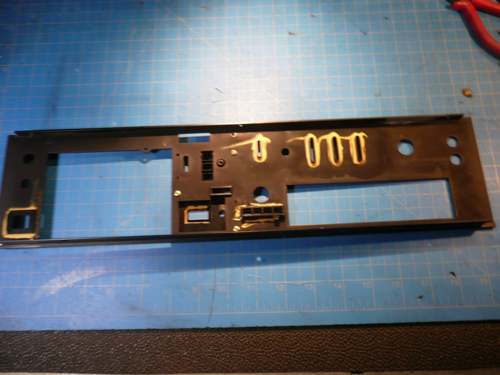 Aiwa AD-M700BU Cassette Deck Replacement Parts Front Face Panel Plate