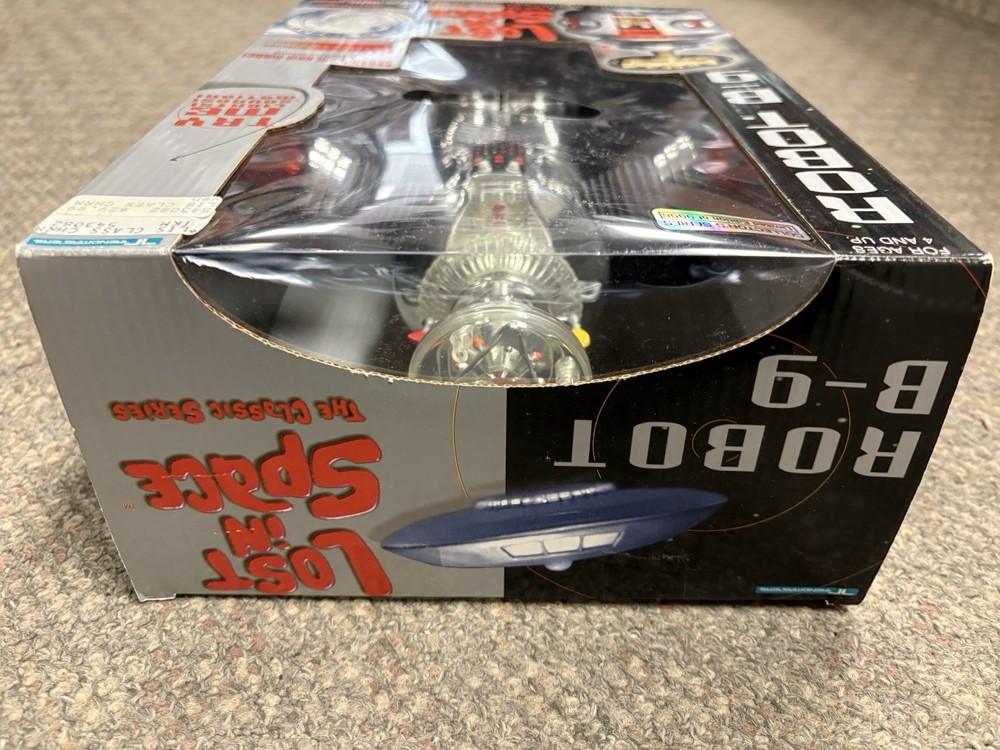 + Trendmasters 1997 Lost in Space Chrome B-9 Robot Limited - Missing Gun