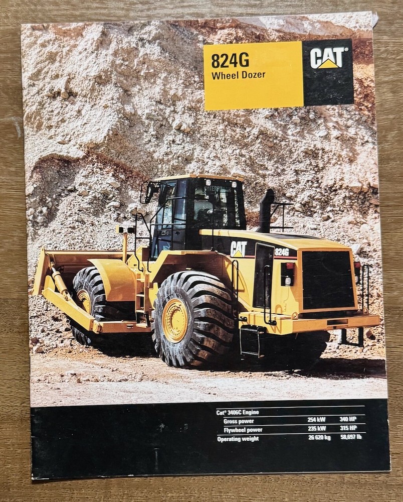 1996 CATERPILLAR BROCHURE 824G Wheel Dozer
