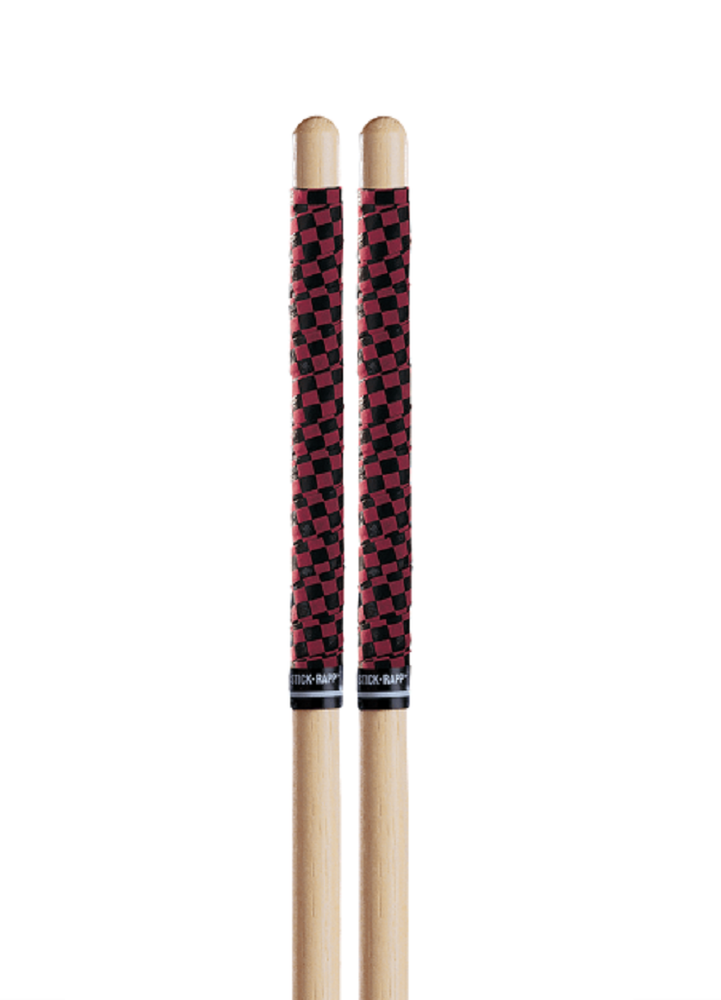 Promark Stick Rapp -Wraps 4 Drum Sticks Checker Red/Black