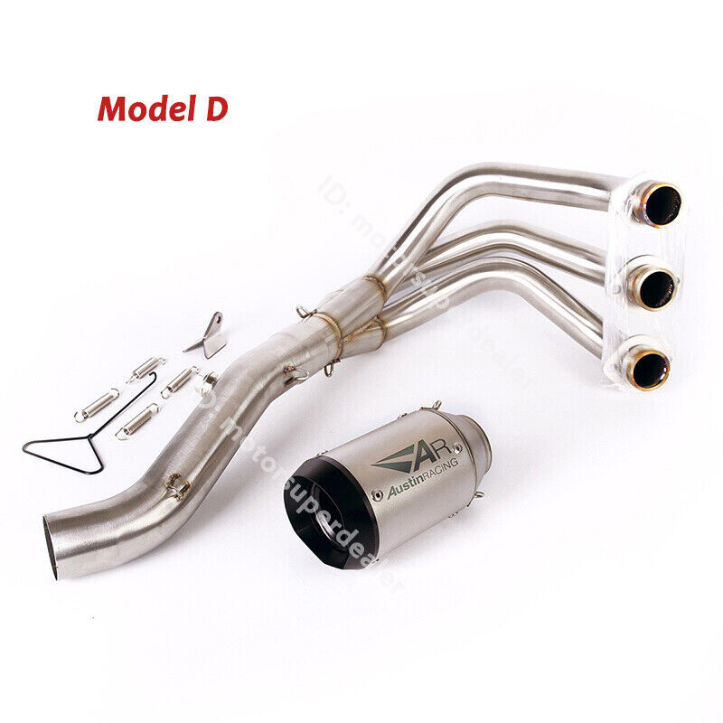 For Yamaha MT-09 Tracer 900 Full System Exhaust Tips Carbon Front Header Pipe/