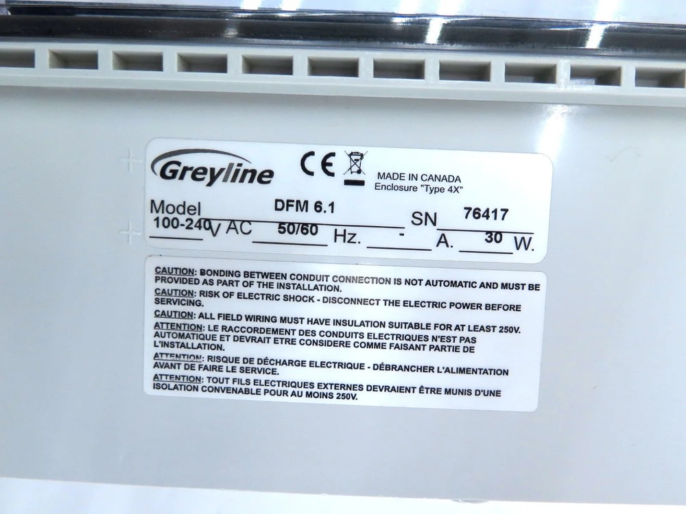 Greyline DFM 6.1 Doppler Flow Meter Transmitter