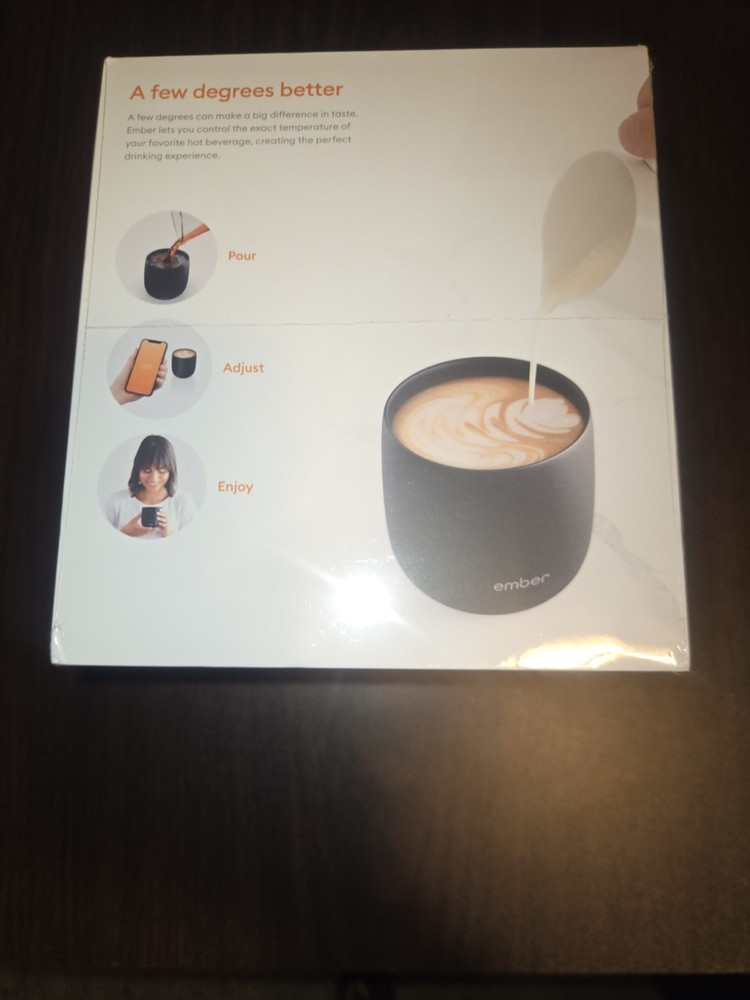 NEW IN BOX! SEALED! Ember Temperature Control Mug 6oz/WORKS WITH ANDROID& APPLE