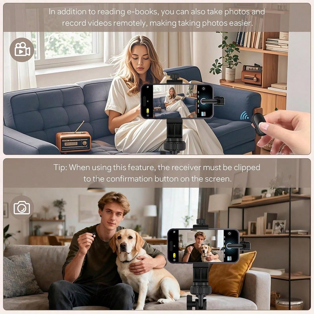 Page Turner Ring for Kindle,Remote Control for iPhone iPad Android Tablets E-Rea