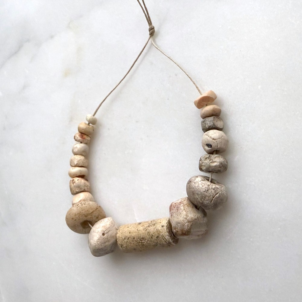 Ancient Djenne Quartz Stone Beads 18 beads