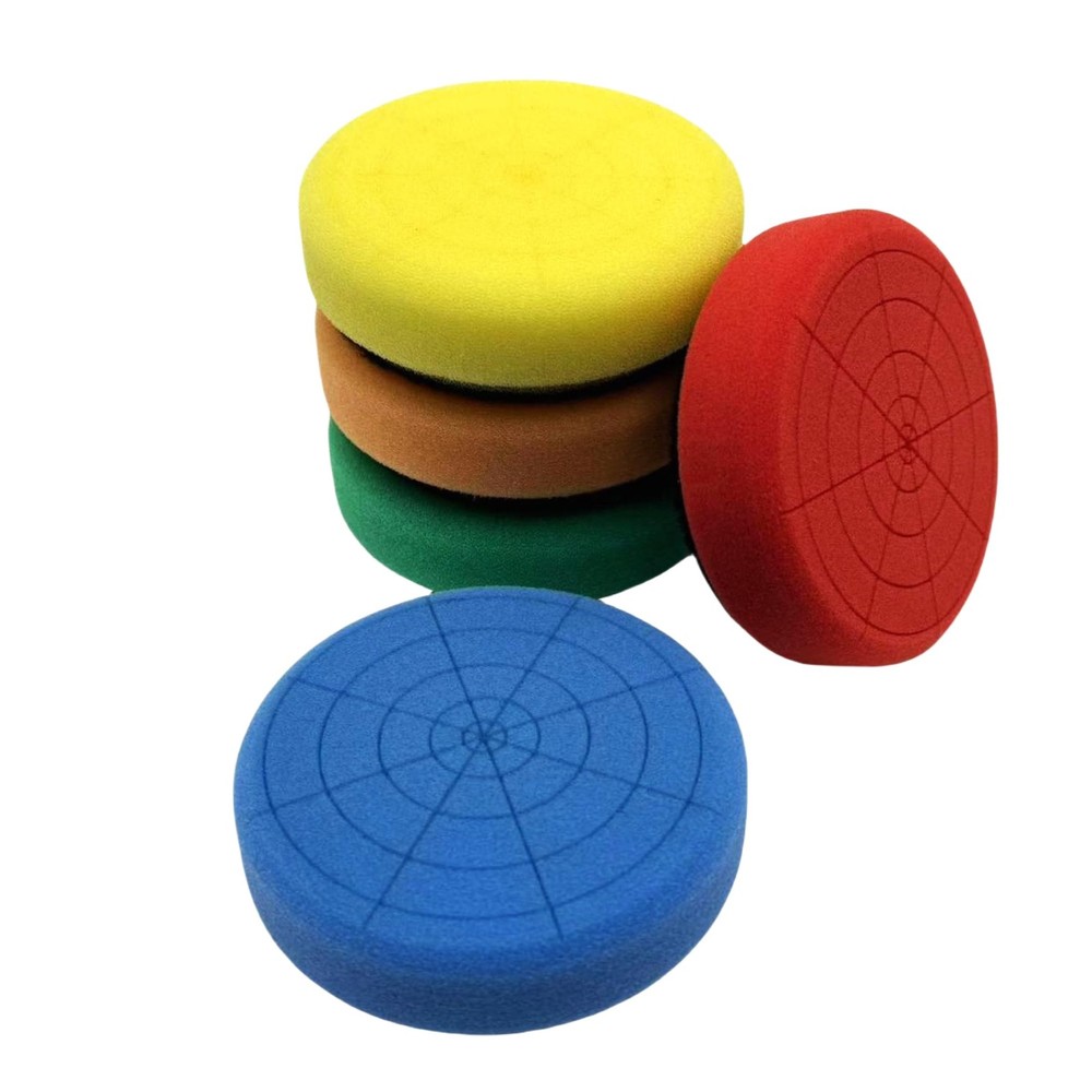 BLINGOBLING 5Pcs 6" Buffing Sponge Pads Kit for Buffer (6 INCH)
