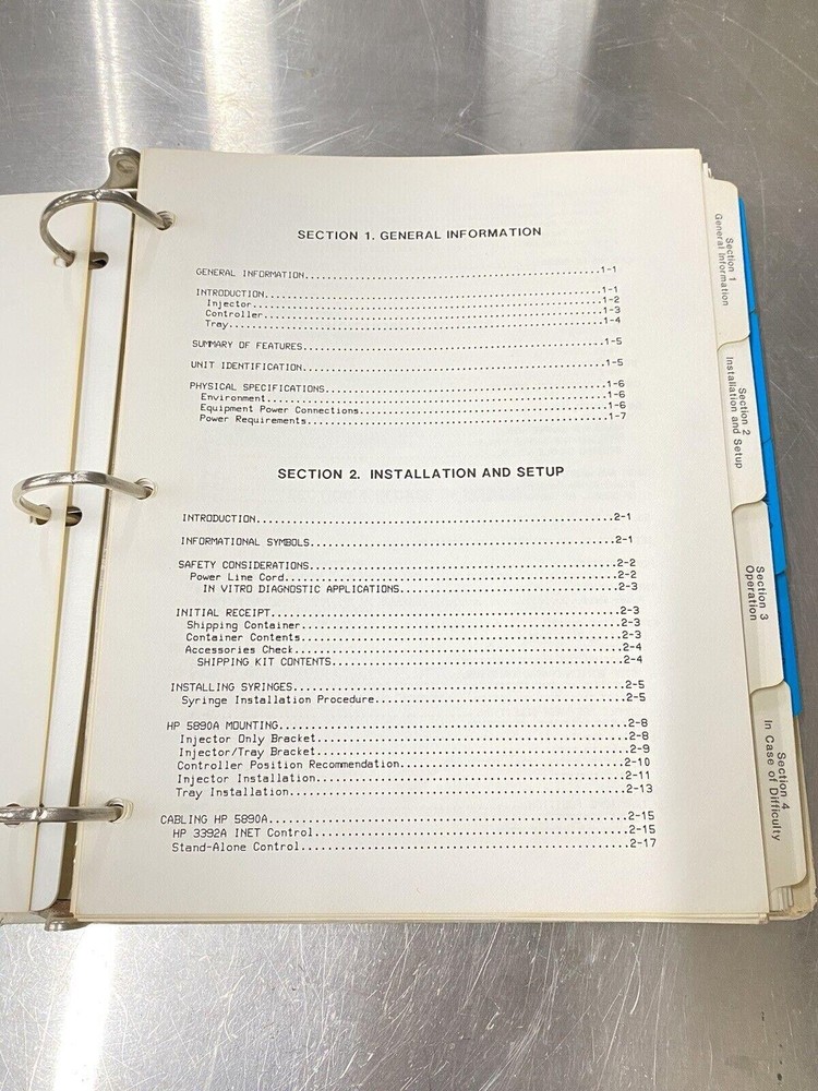 Hewlett Packard HP Automatic Sampler 7673A - Users Guide / Manuals / Instruction