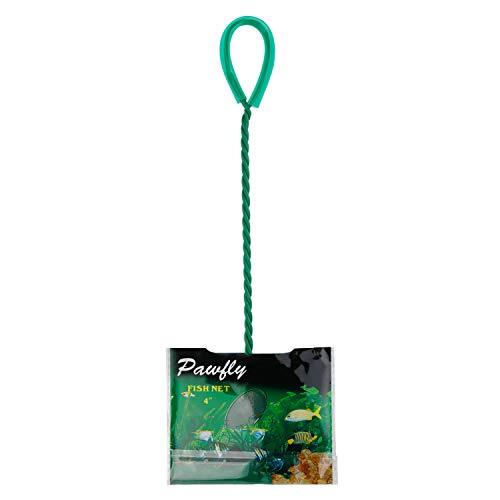 4 Inch Aquarium Net Fine Mesh Small Fish Catch Nets with Plastic Handle 1 Pack