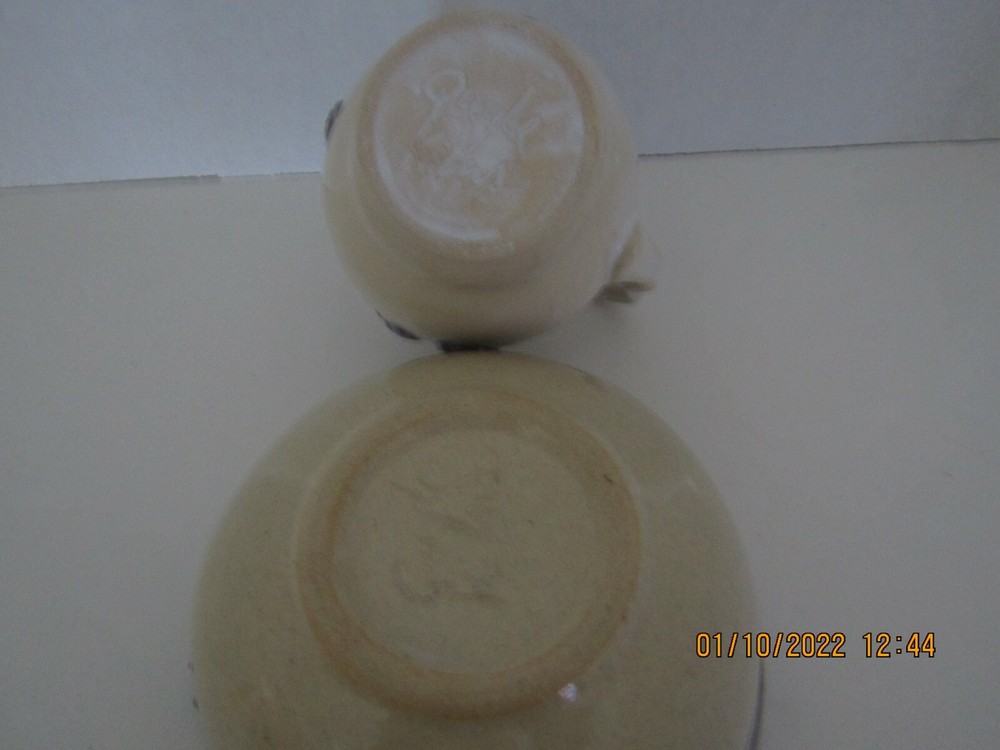 Pitcher and bowl, Quyle Kilns Pottery,