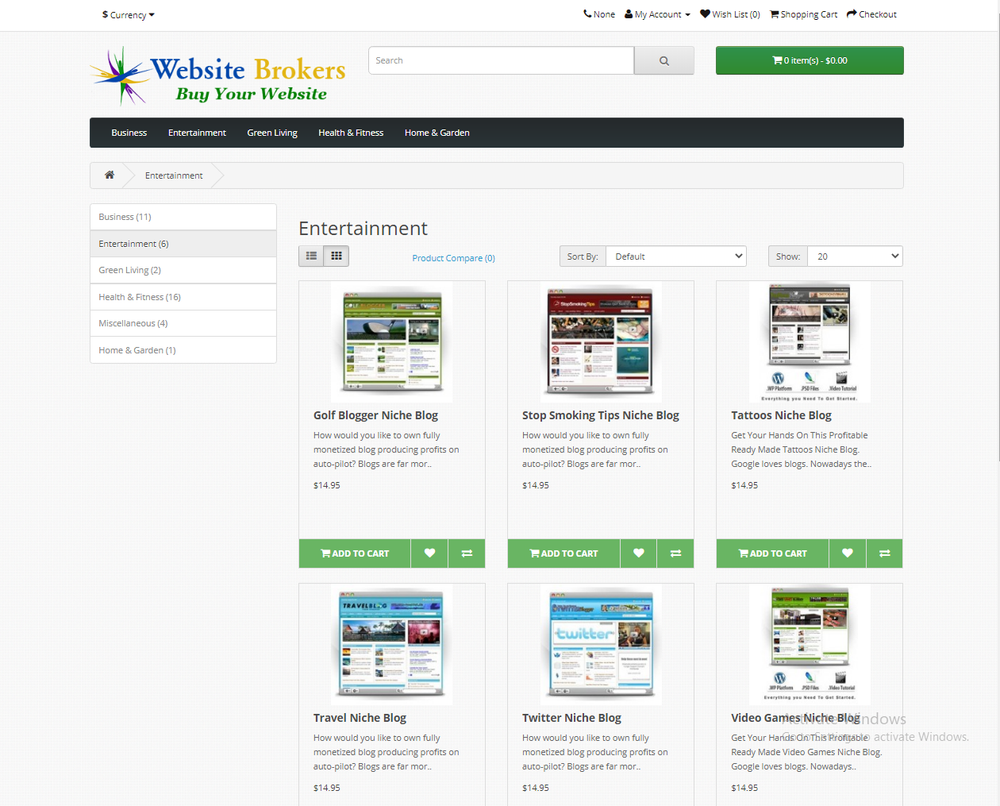 Sell Websites online - complete website 30 scripts included free Hosting /setup