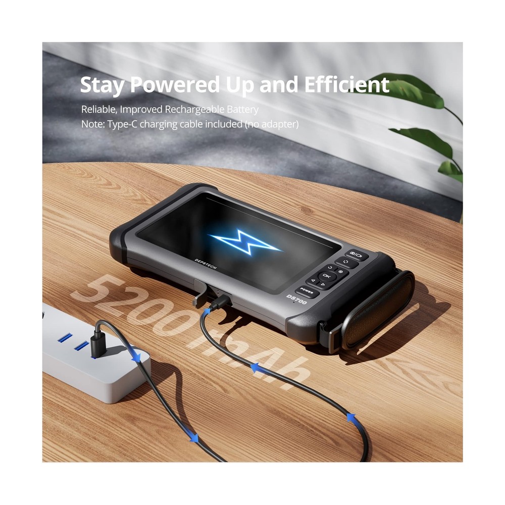 DEPSTECH 7'' IPS Screen Borescope, Triple Lens Endoscope Camera with Light, S...