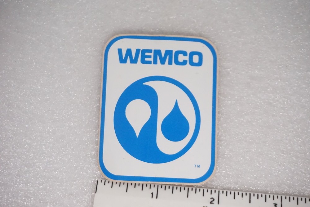 WEMCO Decal Sticker Mining Equipment Mineral Processing Hard Hat Logo