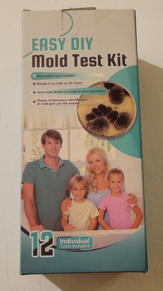 Easy DIY Mold Test Kit - 12 Tests, Results in 48 Hours, Includes Mold Guide