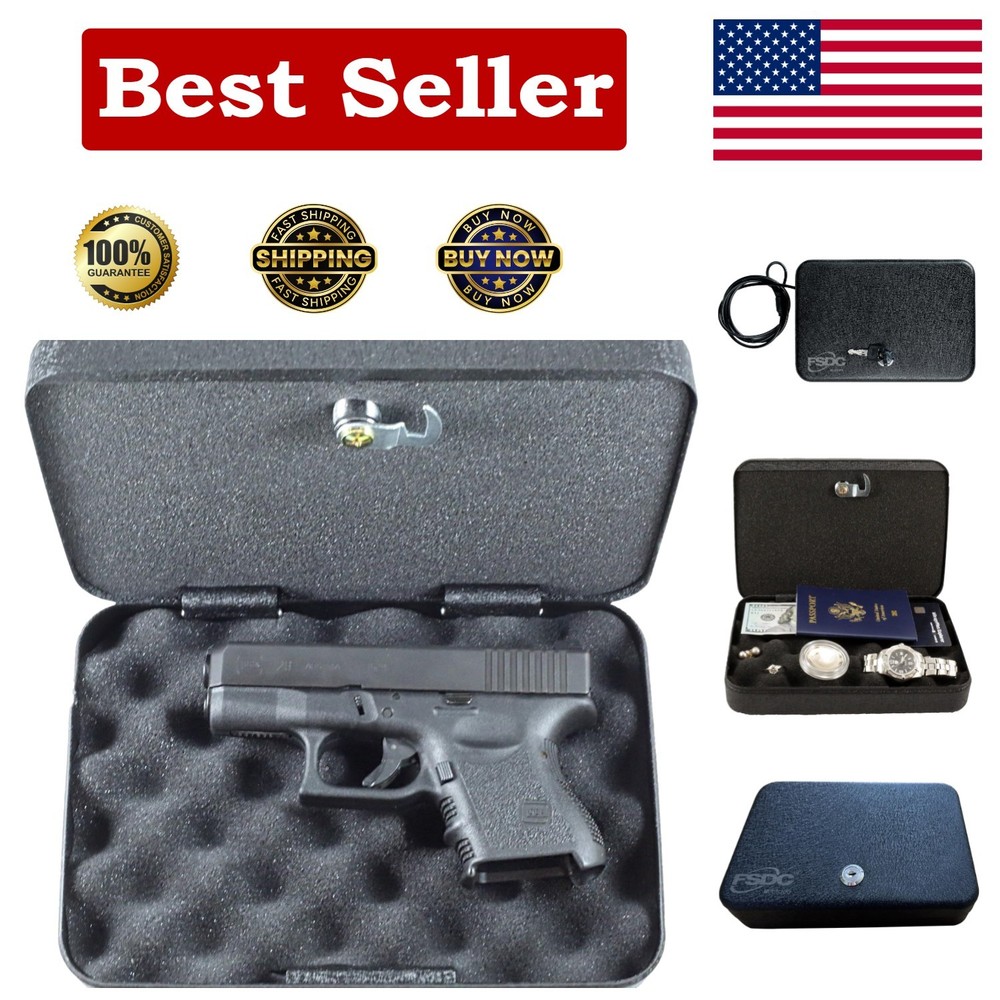 Firearm Safety Devices - - Keyed Steel Lockable Gun Case & Security Box – Hea...