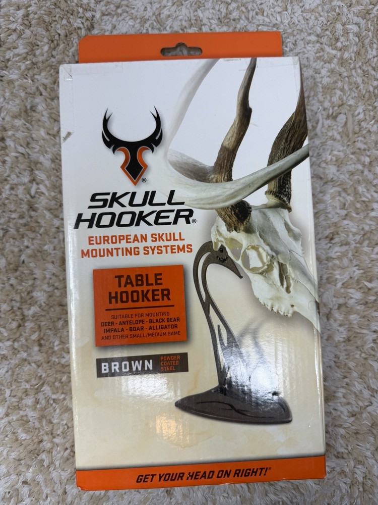 Skull Hooker Table Hooker Small and Medium Game Black European Skull Mounting