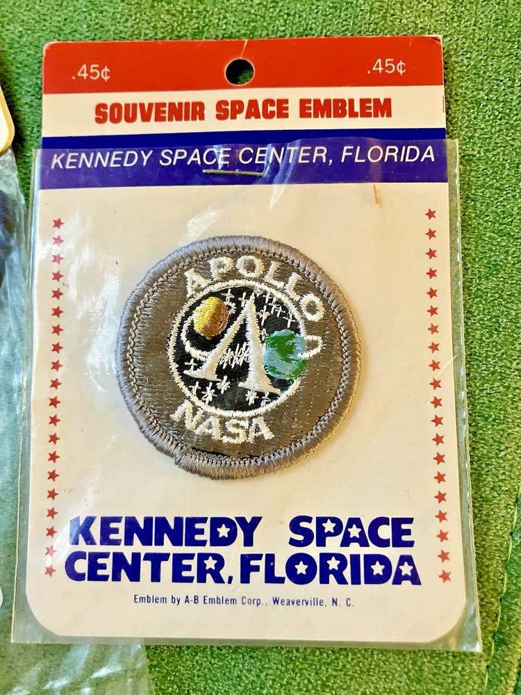 2 NOS Souvenir Space Emblems Kennedy Space Center NASA Space Shuttle
