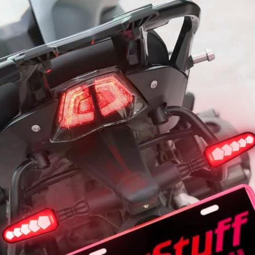 4PCS Motorcycle Indicators Flowing Turn Signal Lights Corn Cob Version