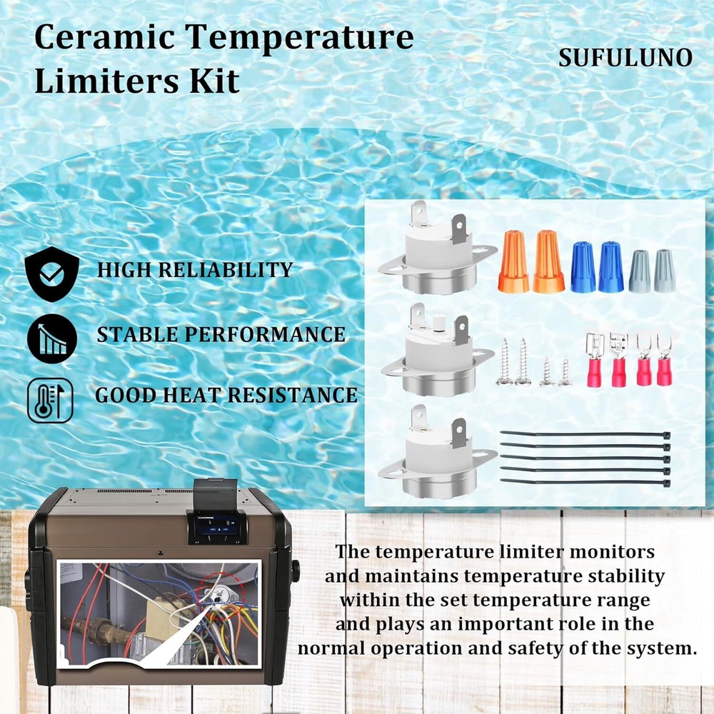 For HAXTLK1930 Hayward H-Series Pool Heater/Spa Heater Temperature Limiters Kit