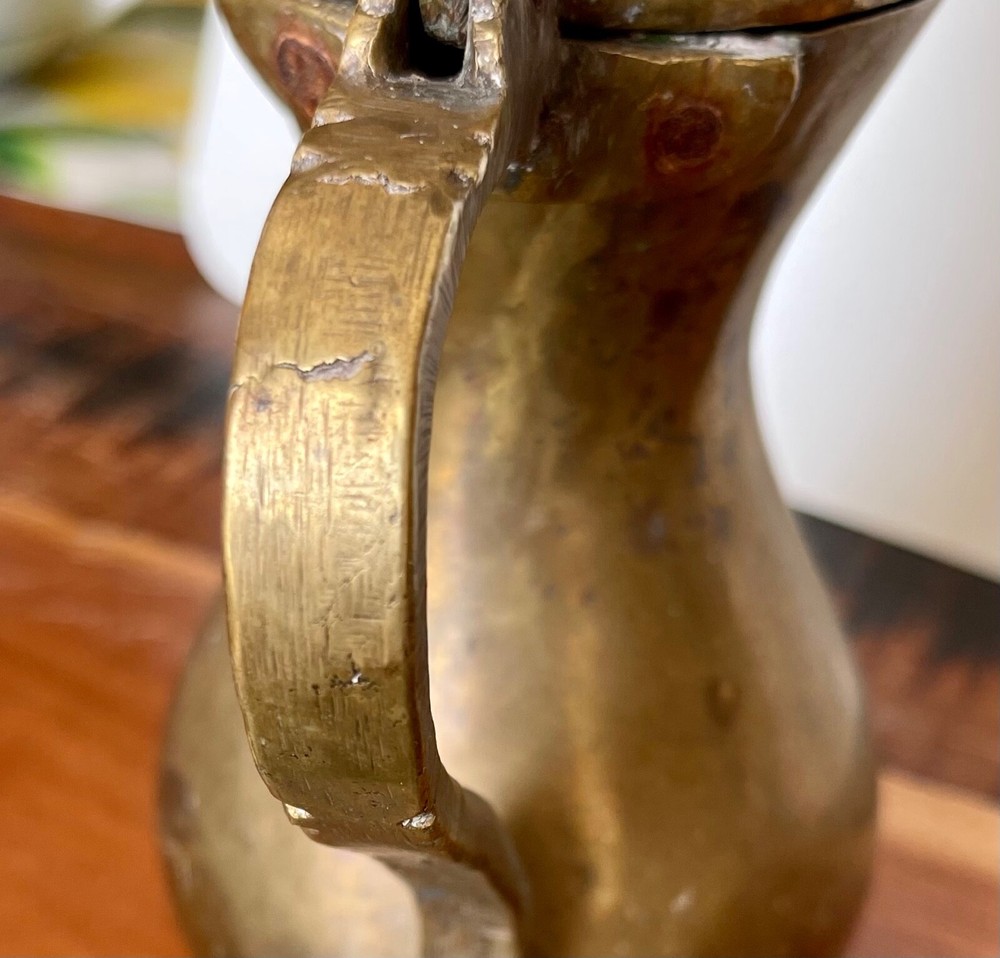 Middle Eastern Moorish Dallah Arabic Brass Coffee Pot