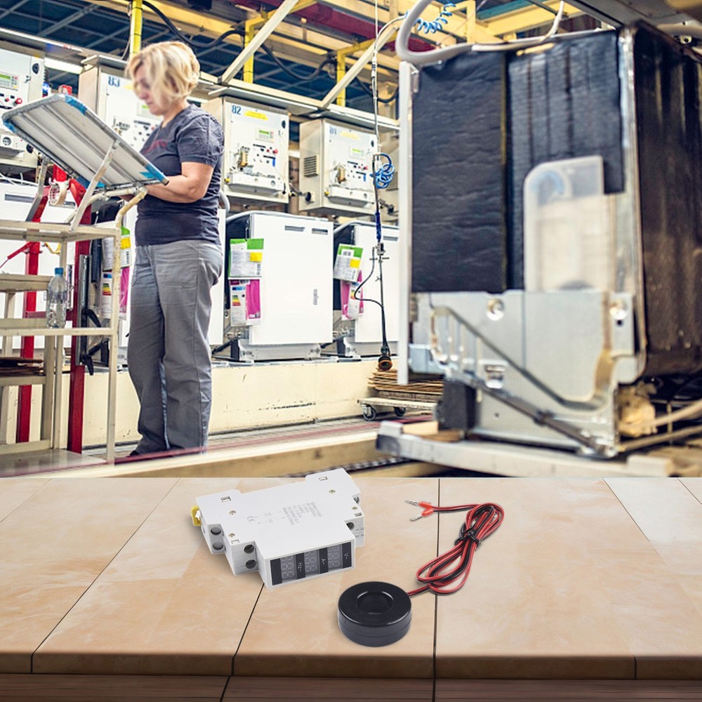 Real Time Data Single Phase Digital Voltmeter AC80 500V Digital Display