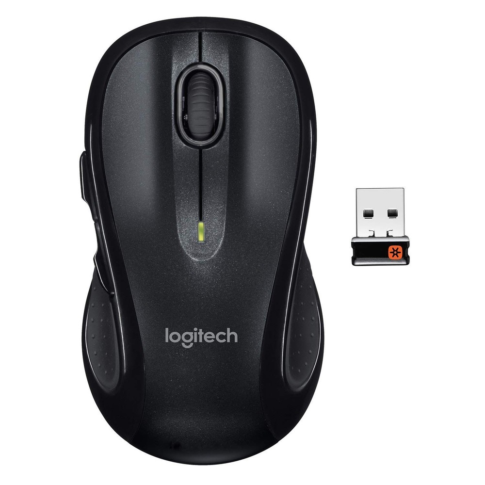 Logitech M510 Wireless Mouse, Comfortable Shape with USB Unifying Receiver Black
