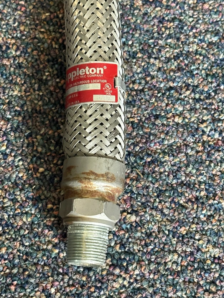 APPLETON EXGJH-236-SS, Explosion Proof Flexible Conduit Coupling, 3/4" x 36"