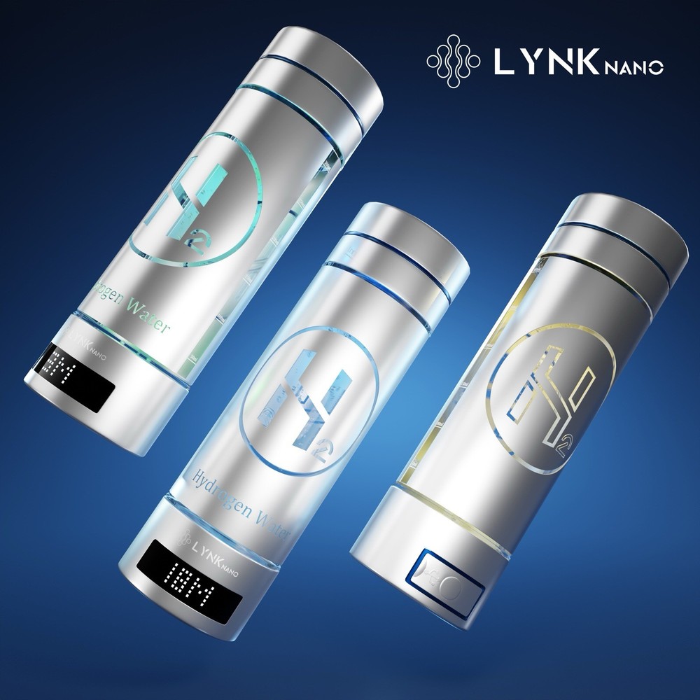 9000ppb Hydrogen H2 Water Bottle PORTABLE & DIGITAL Drink Cup + Inhaler