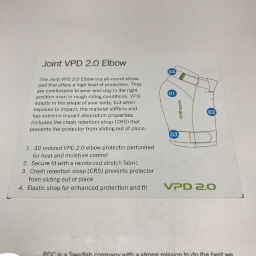 POC Joint VPD 2.0 Protective Elbow Guard - Small- Uranium Black