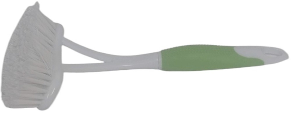 Lime All Pure Large Flat Head Dish Brush