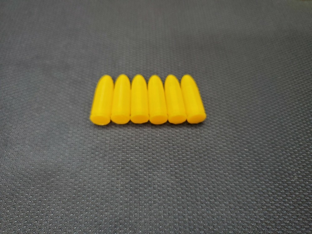 6- 9mm snap caps for training drills 3 gun free ship poly