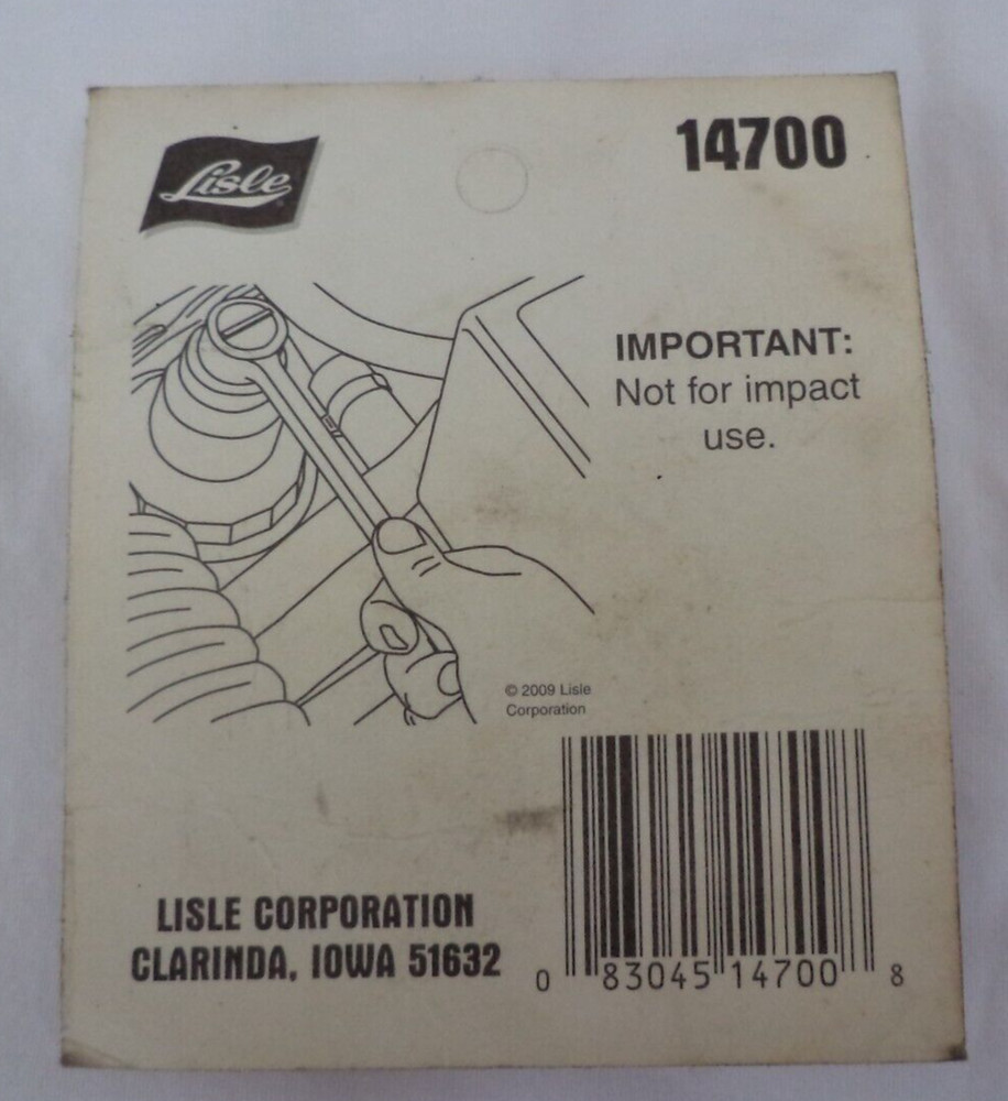 Lisle Oil Filter Socket for GM 2.2L #14700 NIP