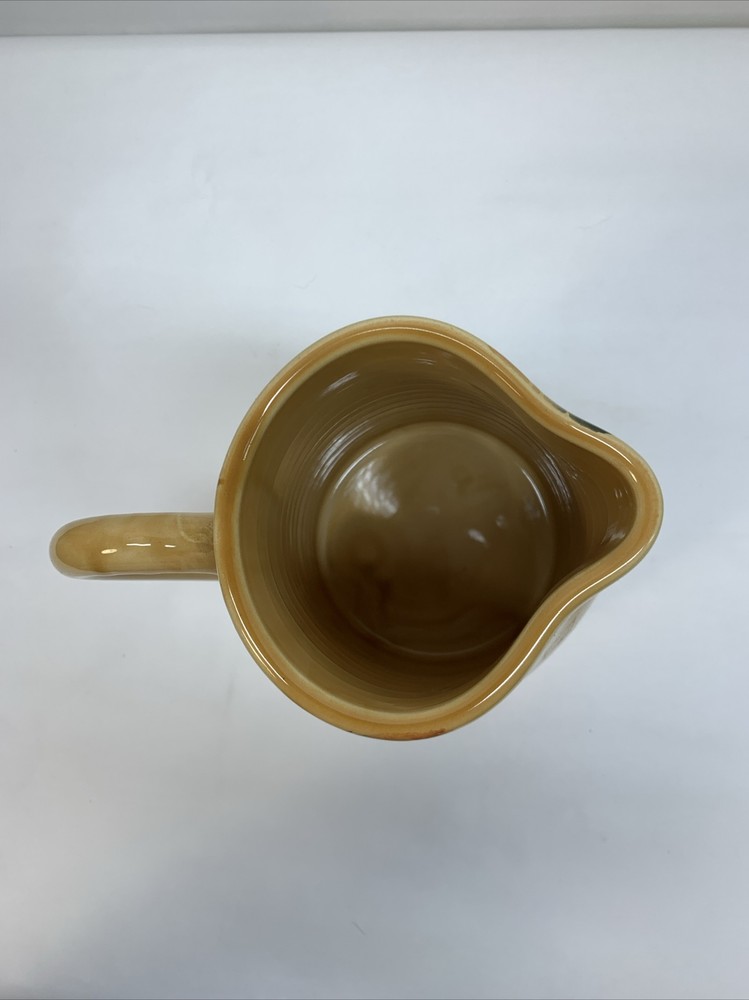 Pier 1 Fall Fruit Pitcher Italy Stoneware Handpainted 52 Oz