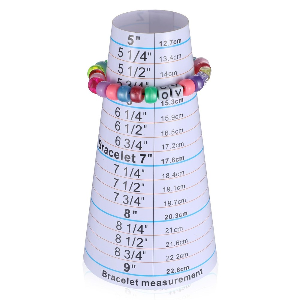 2 Pcs Bracelet Mandrel and Bracelets Sizer