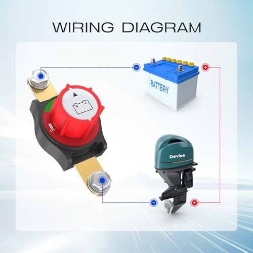 Side Post Battery Disconnect Switch, Battery Heavy Duty Shut Side Post 275A