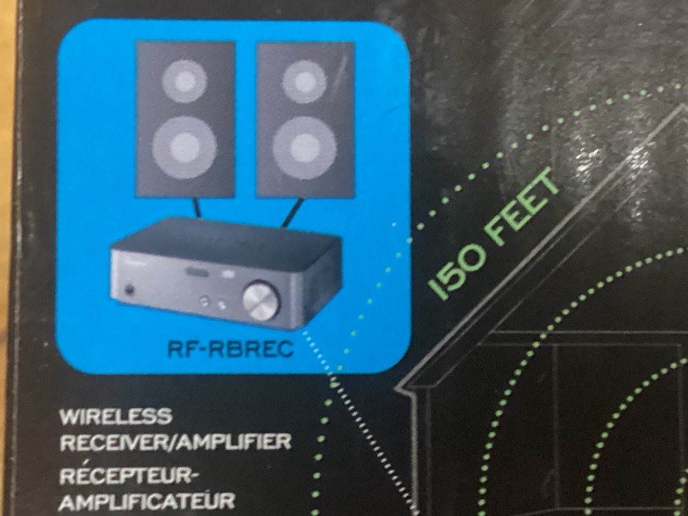 Rocketfish Rocketboost Wireless Audio Receiver Transmitter w/ REMOTE RF-RBUSB