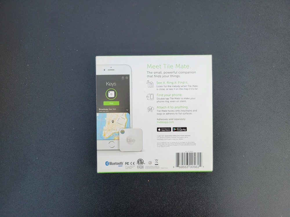 4 Pack Tile Mate Model T3001 Bluetooth Key, Phone, Anything Tracker