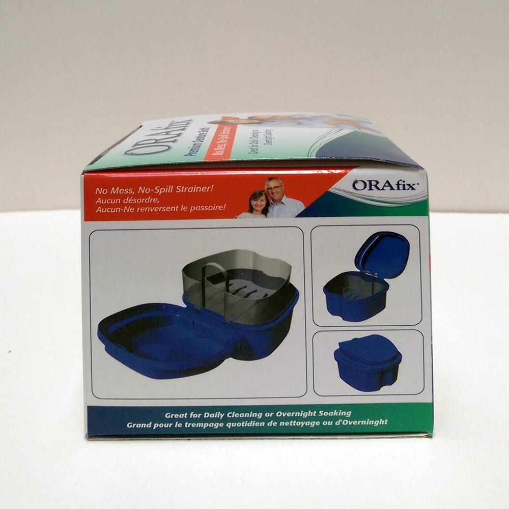1x Denture Bath Case Cup Box Holder Storage Soak Container Retainer Teeth Travel