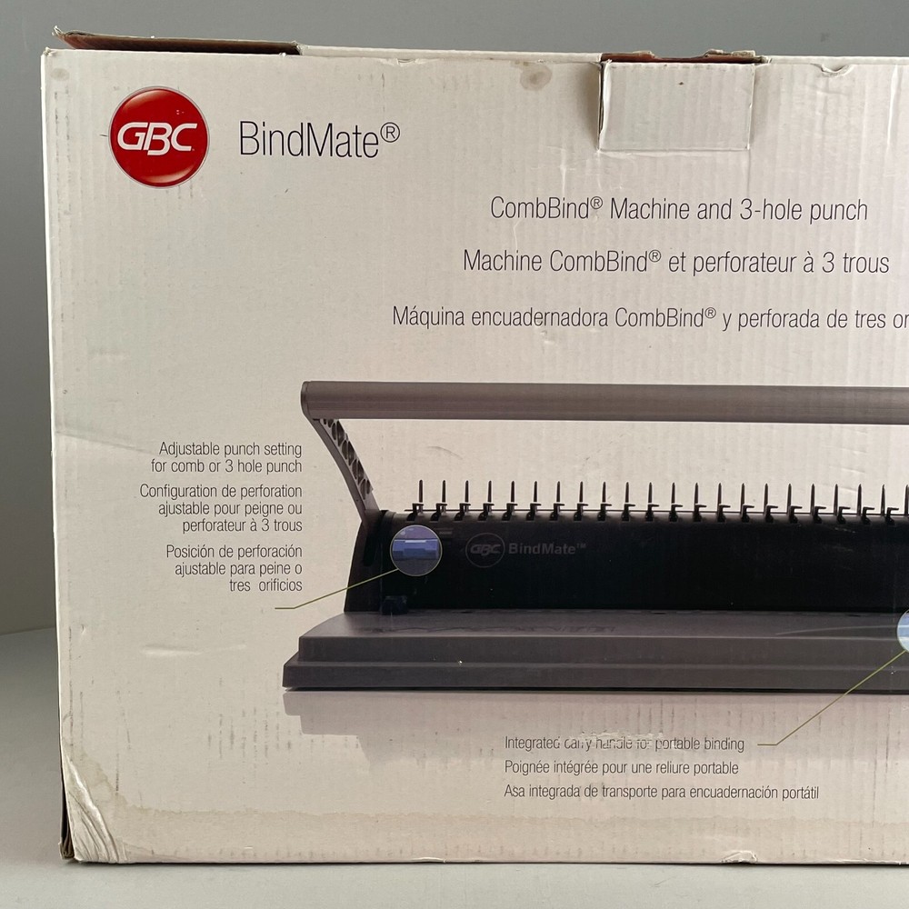 GBC BindMate CombBind Machine & 3 Hole Punch 7706170